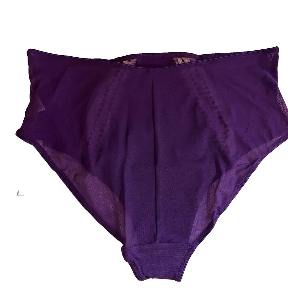 Elomi Matilda Iris Purple Bra & Panties Set 38G XXL EL8900IRS EL8906IRS Brief